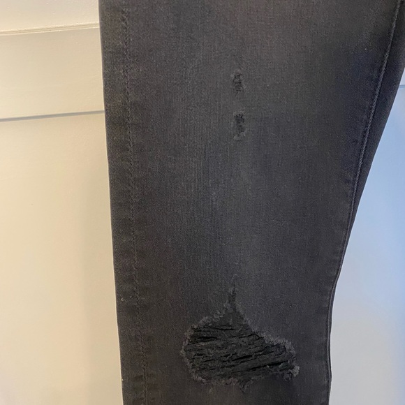 7 For All Mankind Paxtyn Coated Skinny Fit Jeans Black ( 28 ) - Picture 4 of 7